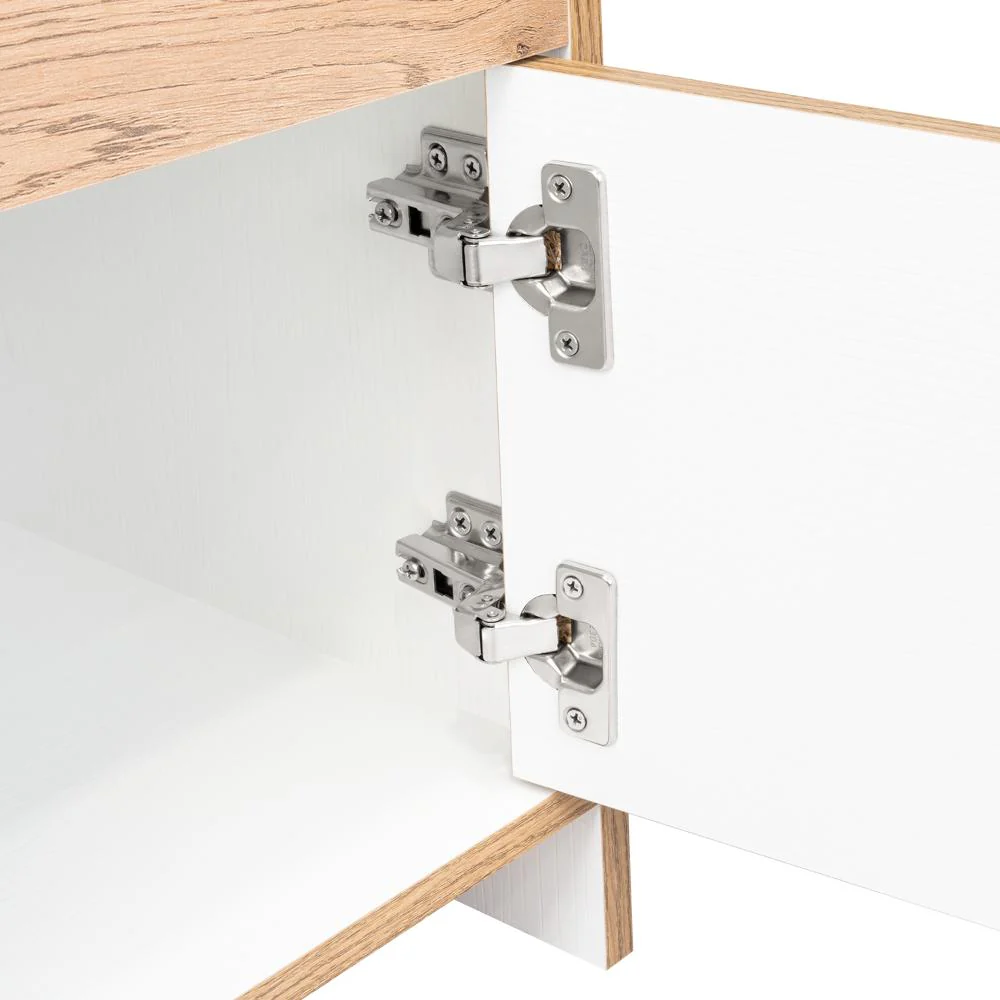 MESA DE NOCHE TUTTO, MACADAMIA Y BLANCO, CON CAJÓN PARA GUARDAR OBJETOS IDEAL PARA ESPACIOS REDUCIDOS - Image 11