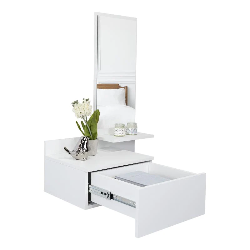 MESA FLOTANTE RECIBIDOR VIENA, BLANCO, CON UN CAJÓN - Image 2