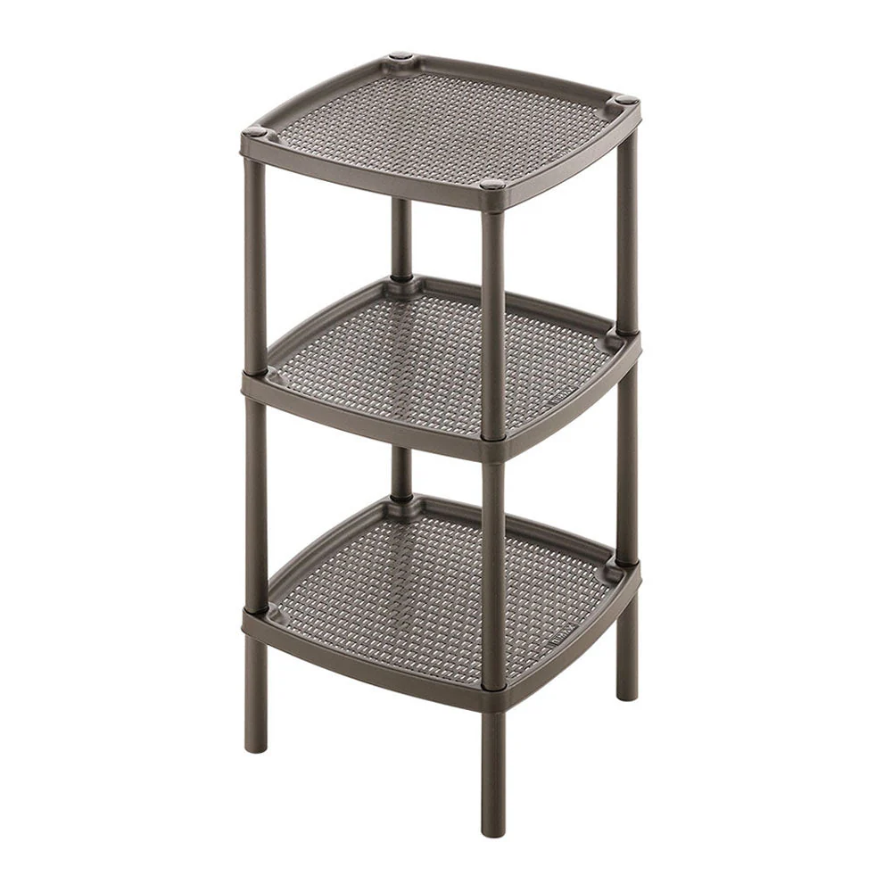 Mesa Multiusos Cuadrada de 3 Niveles Mocca