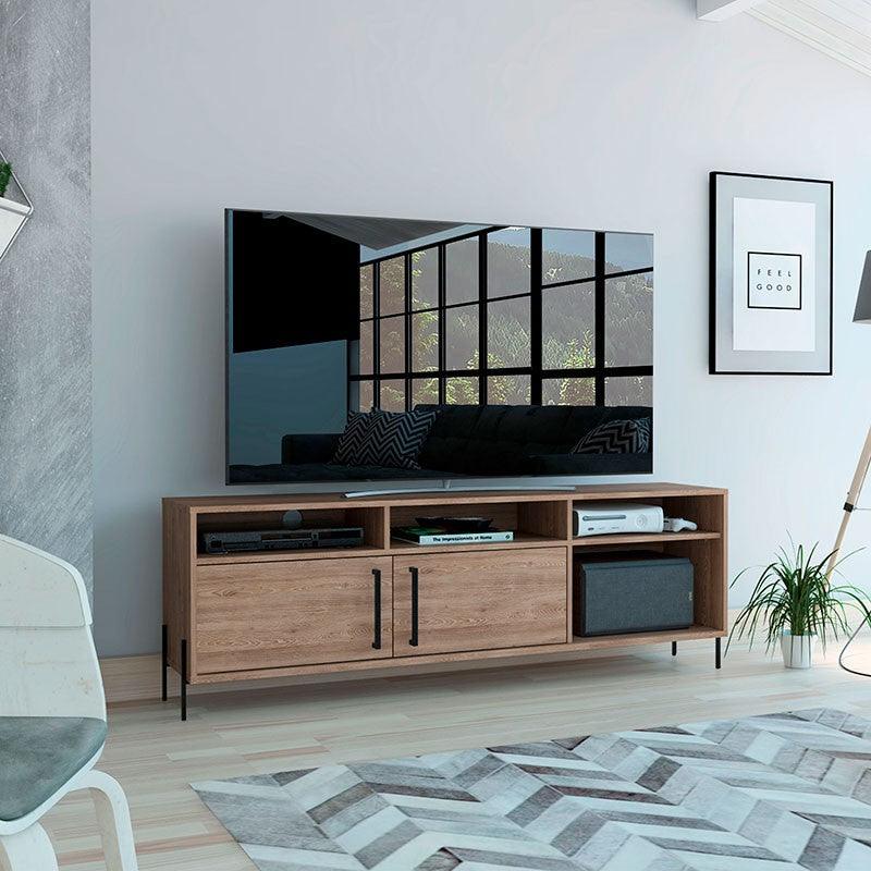 MESA PARA TV AME, MIEL, CON ESPACIO PARA TELEVISOR DE HASTA 65 PULGADAS - Image 3