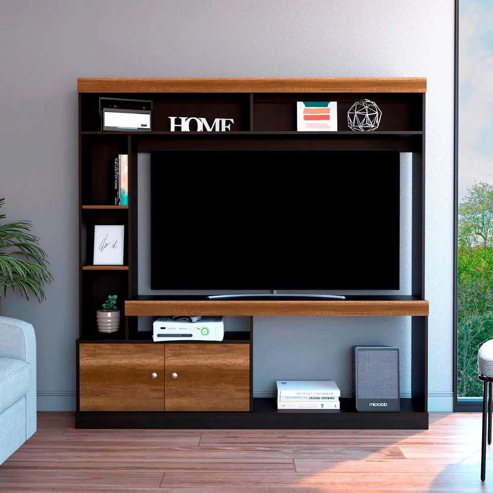 MESA PARA TV CLASIC, WENGUE Y COBRE, PARA TELEVISOR DE 55 PULGADAS - Image 5