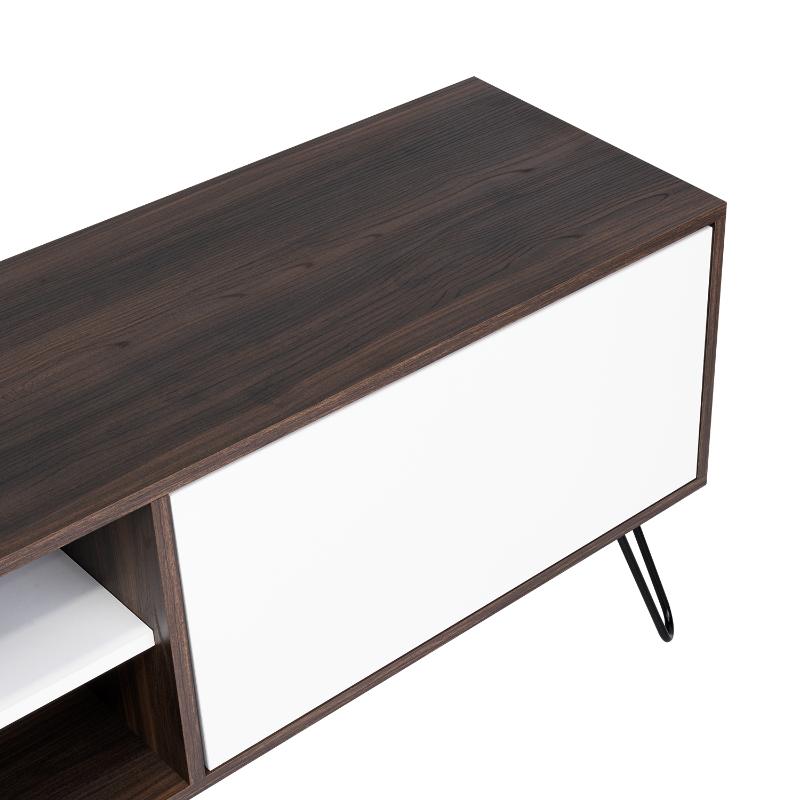MESA PARA TV LARA, CAOBA Y BLANCO, PARA TELEVISOR DE 70 PULGADAS - Image 8