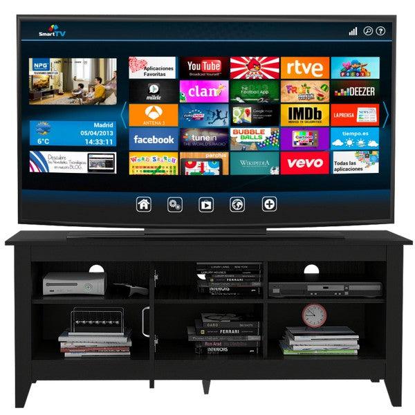 MESA PARA TV SARUME, WENGUE, CON PUERTA 65 PULGADAS - Image 2