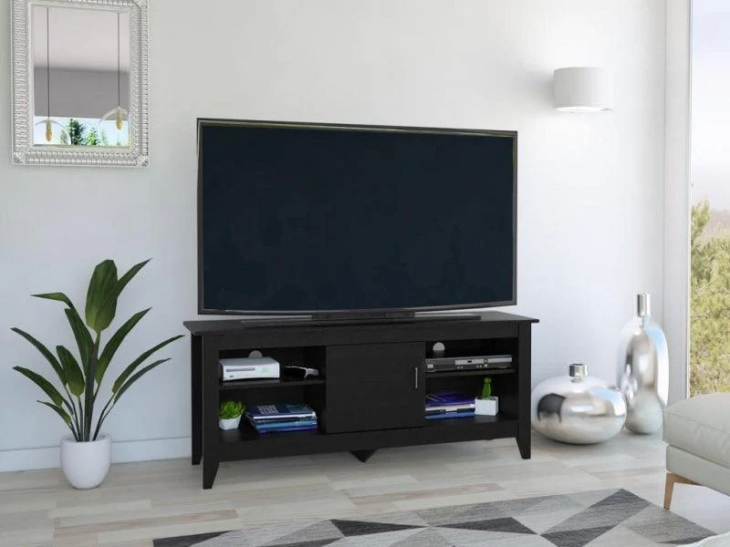 MESA PARA TV SARUME, WENGUE, CON PUERTA 65 PULGADAS - Image 3