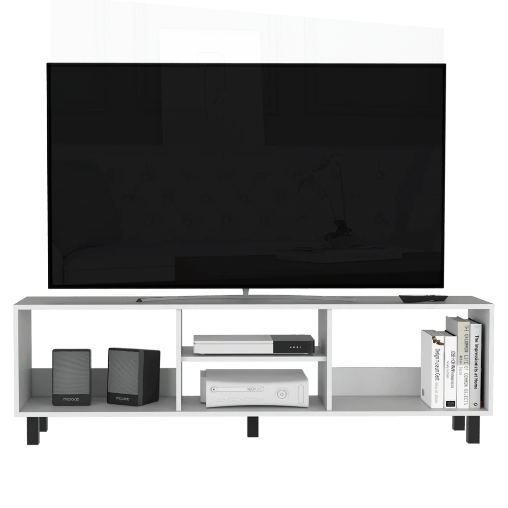 MESA PARA TV TUNEZ, BLANCO DUQUEZA, PARA TELEVISOR HASTA 70 PULGADAS - Image 3