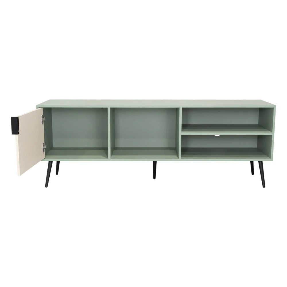 MESA PARA TV VULANNO, AGAVE Y TOQUILLA, CON UNA PUERTA ABATIBLE 70" - Image 6