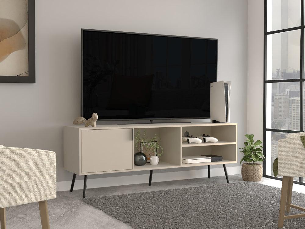 MESA PARA TV VULANNO, CAPRI, CON UNA PUERTA ABATIBLE 70"