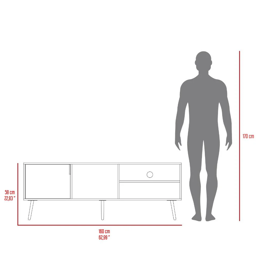 MESA PARA TV VULANNO, CAPRI, CON UNA PUERTA ABATIBLE 70" - Image 8