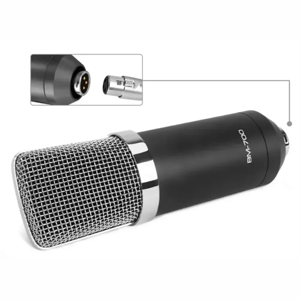 MICRÓFONO CONDENSADOR ESTUDIO PROFESIONAL BM700 CON ESTUCHE - Image 3
