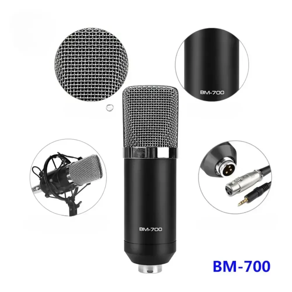 MICRÓFONO CONDENSADOR ESTUDIO PROFESIONAL BM700 CON ESTUCHE - Image 5