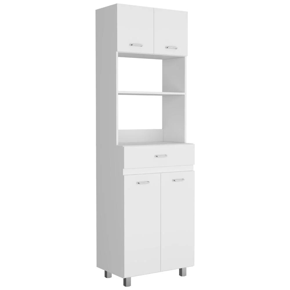 MODULO MICROONDAS CARBE, BLANCO, CON AMPLIOS ESPACIOS PARA GUARDAR ALIMENTOS ZF - Image 5
