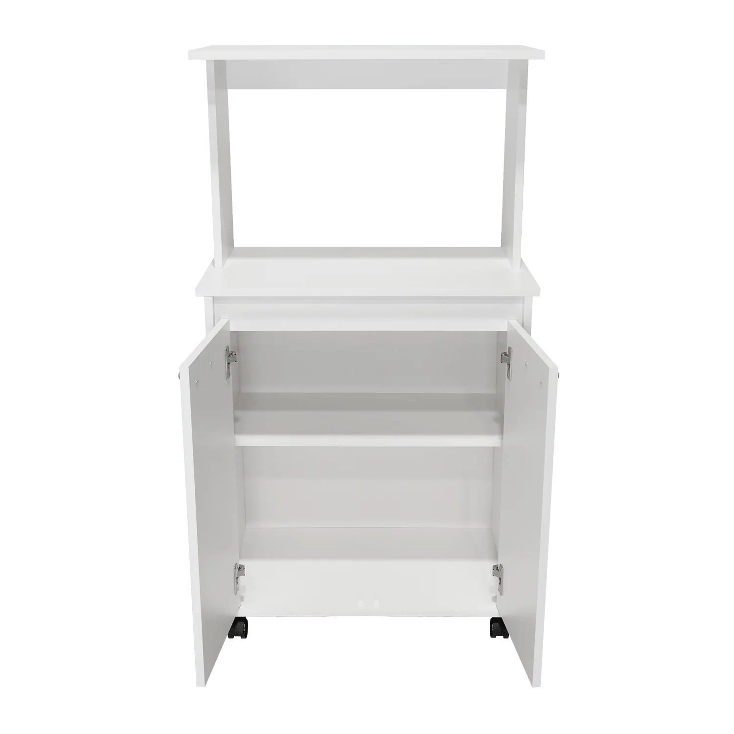 MÓDULO MICROONDAS PALMA, BLANCO, CON DOS PUERTAS ABATIBLES Y RODACHINAS PARA SU FÁCIL DESPLAZAMIENTO - Image 10