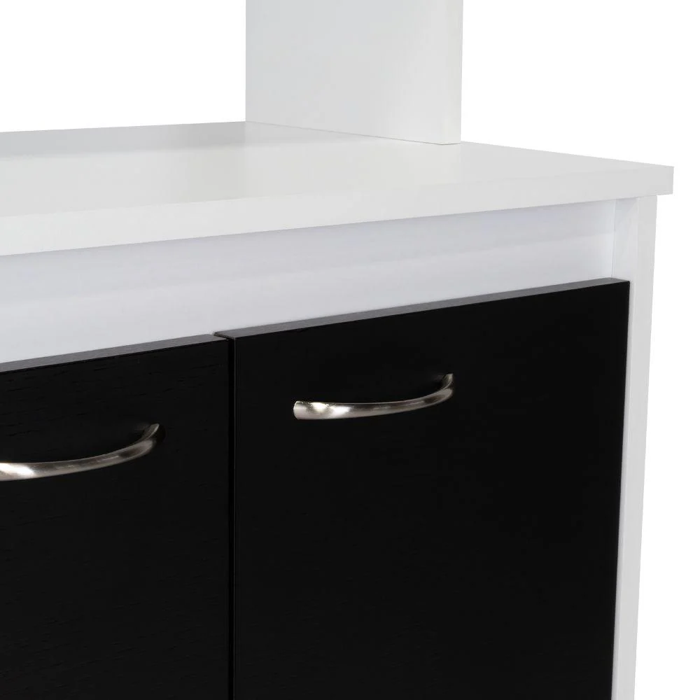 MÓDULO MICROONDAS PALMA, BLANCO Y WENGUE, CON DOS PUERTAS ABATIBLES Y RODACHINAS PARA SU FÁCIL DESPLAZAMIENTO - Image 11