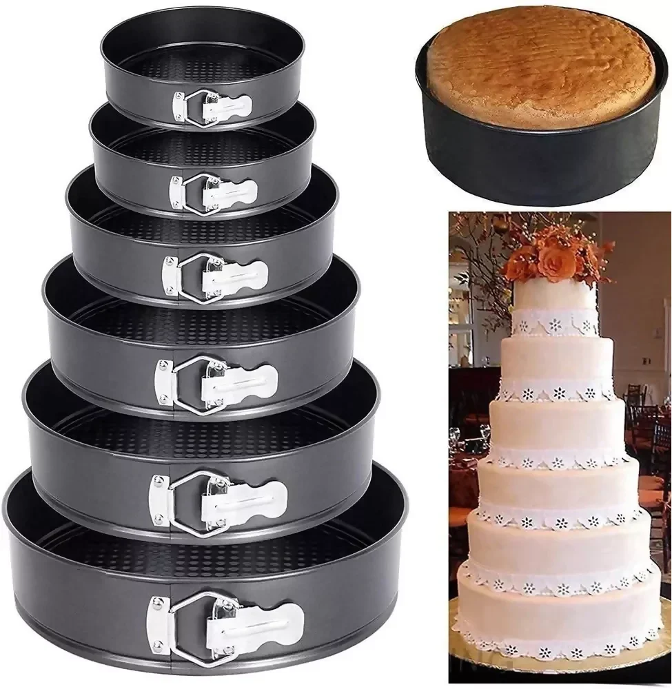 MOLDE PARA TORTAS SET X6 UNIDADES DESMONTABLE ANTIADHERENTE 🎂 - Image 2
