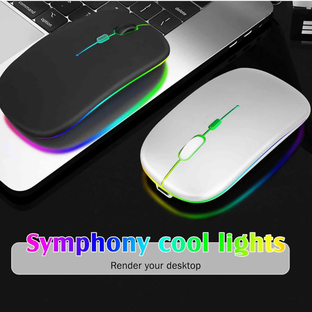 MOUSE INALÁMBRICO RECARGABLE LED DE 2.4 GHZ BLUETOOTH WEIBO - Image 4