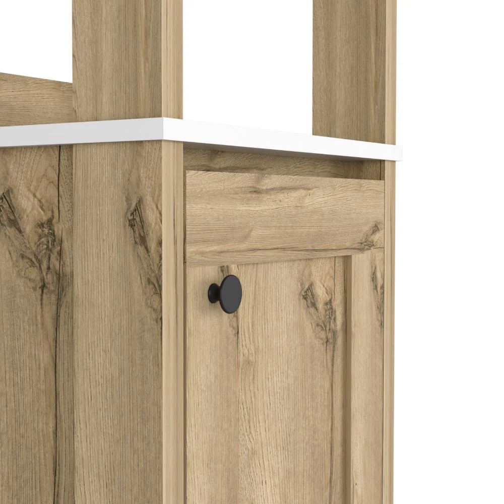 MUEBLE AUXILIAR DE BAÑO AQUA, BLANCO DUQUEZA Y CAFÉ CLARO, CON AMPLIO ESPACIO DE ALMACENAMIENTO - Image 9