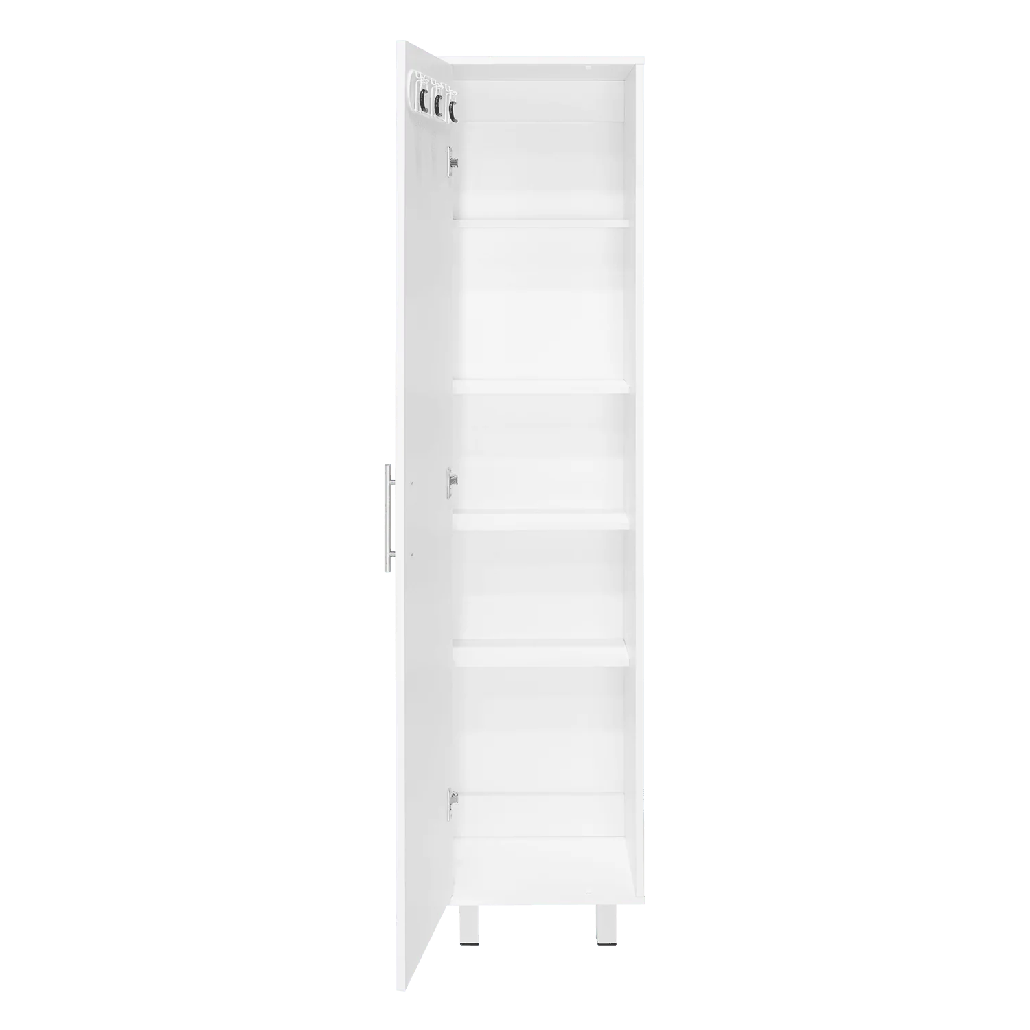 MUEBLE DE ASEO JALISCO, BLANCO, GRAN ESPACIO PARA ALMACENAR ARTICULOS DE ASEO, CON COLGADERO DE ESCOBAS ZF - Image 9