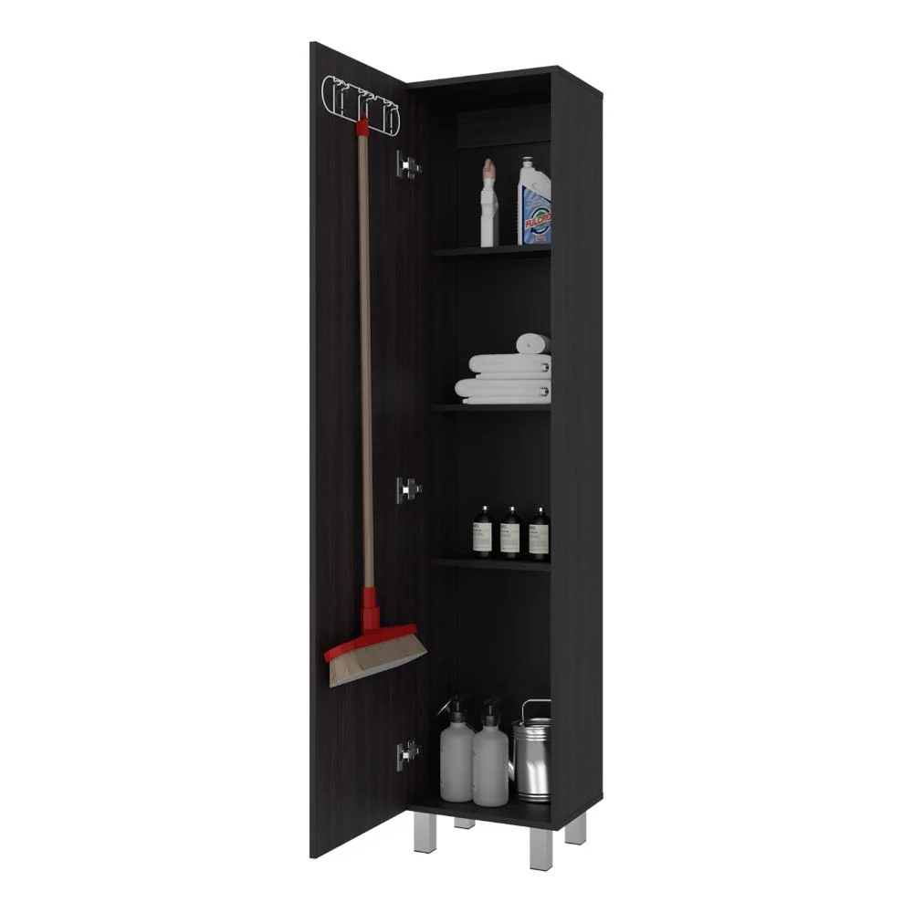 Mueble de Aseo Vinto,  Wengue, Con colgador de escobas ZF - Image 2