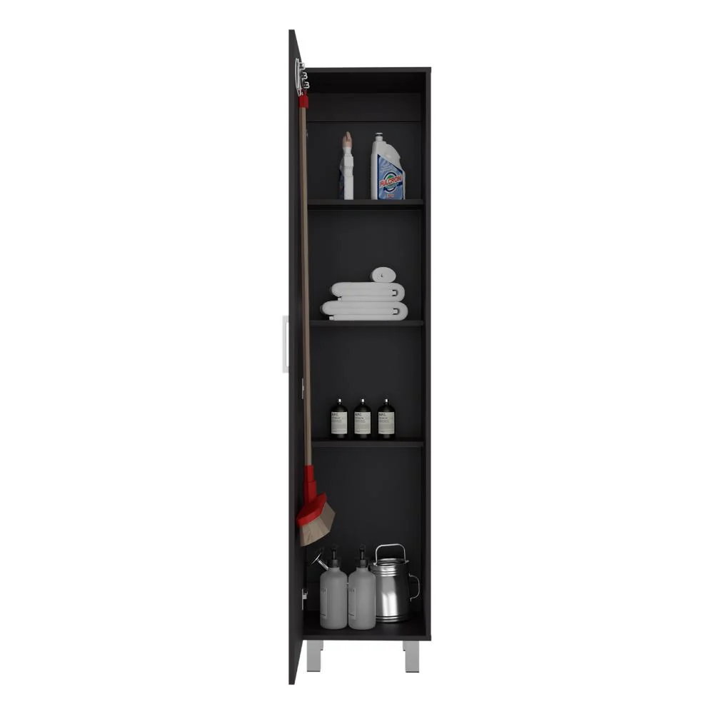 Mueble de Aseo Vinto,  Wengue, Con colgador de escobas ZF - Image 4