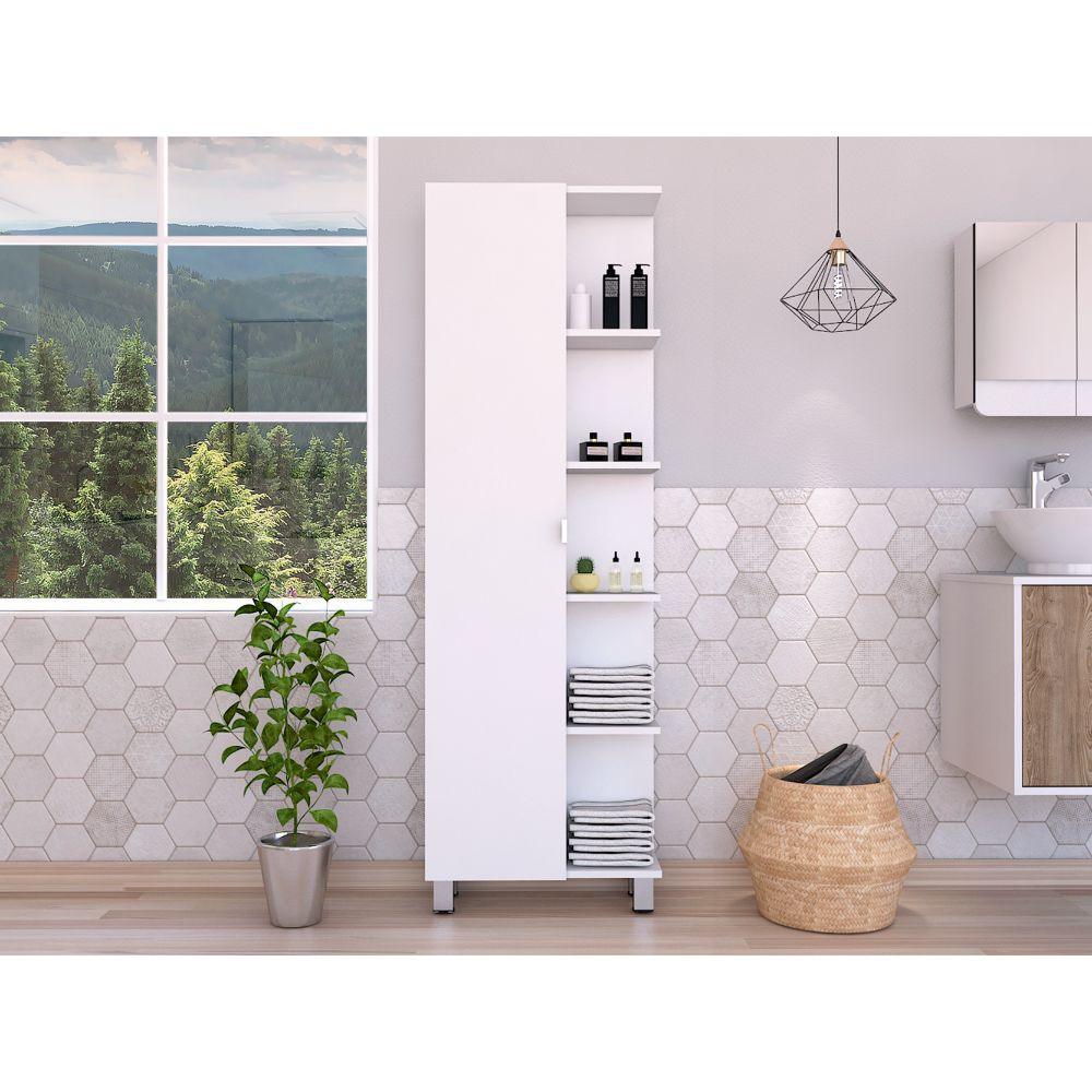 MUEBLE ESQUINERO ZENDAYA, KRONOS BLANCO, CON VARIEDAD DE ENTREPAÑOS ZF - Image 5