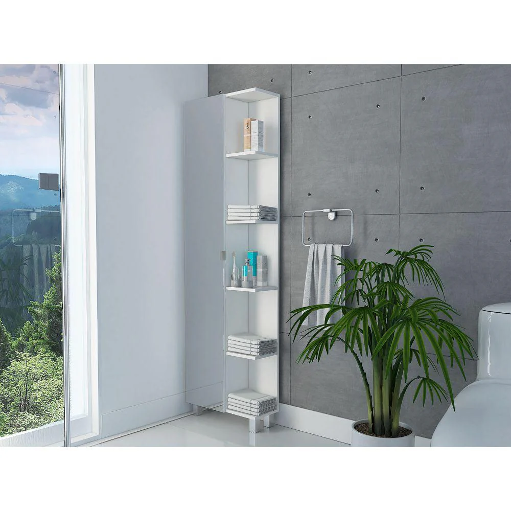 MUEBLE ESQUINERO ZENDAYA, BLANCO NEVADO, CON VARIEDAD DE ENTREPAÑOS ZF - Image 4