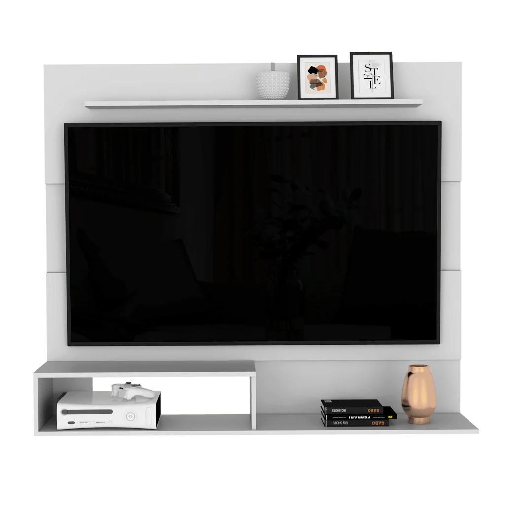 MUEBLE MULTIUSOS ASCHER, BLANCO, CON ESPACIO PARA TELEVISOR DE HASTA 55 PULGADAS - Image 3