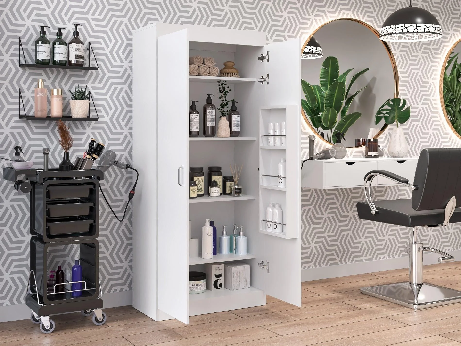 MUEBLE MULTIUSOS VARESE, BLANCO