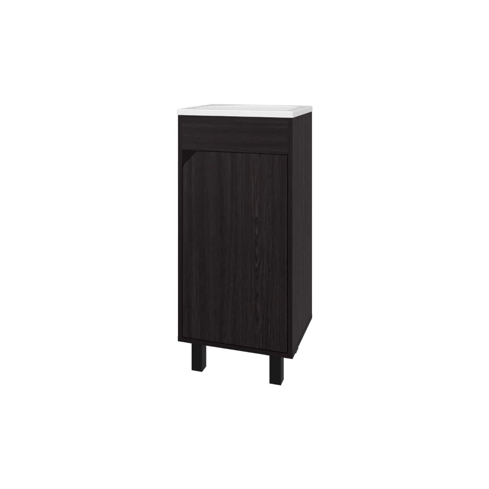 MUEBLE PARA LAVAMANOS BETEL, WENGUE, INCLUYE LAVAMANOS PLASTIGLAS FLORESTA 40 ZF - Image 5