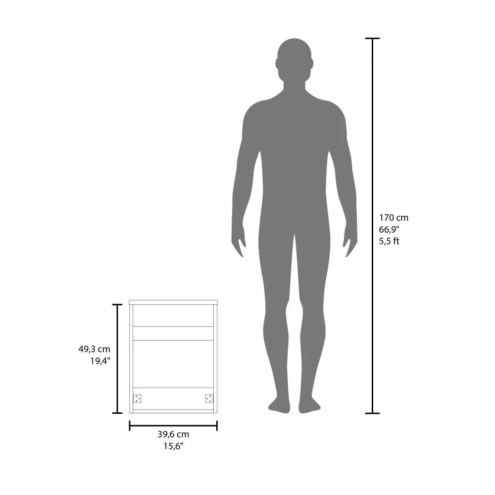 MUEBLE PARA LAVAMANOS FURMAN, BLANCO DUQUEZA, INCLUYE LAVAMANOS PLASTIGLAS FLORESTA 40 ZF - Image 7