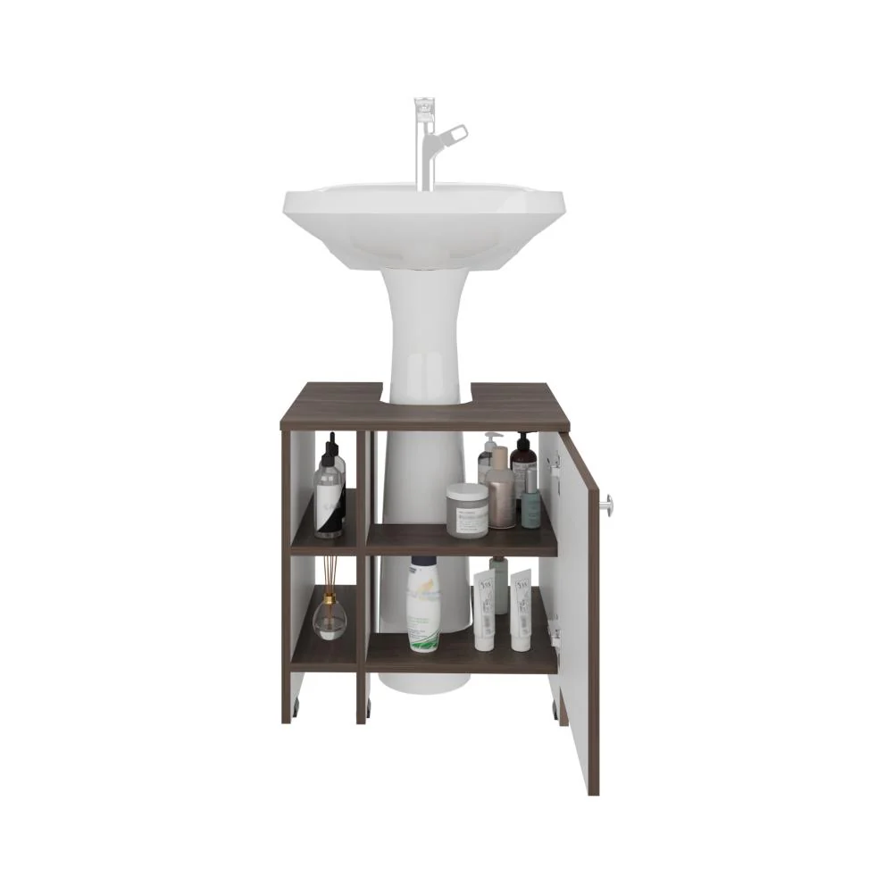 MUEBLE PARA LAVAMANOS OMAHI, MILAN Y BLANCO DUQUEZA, CON VARIEDAD DE ENTREPAÑOS - Image 2