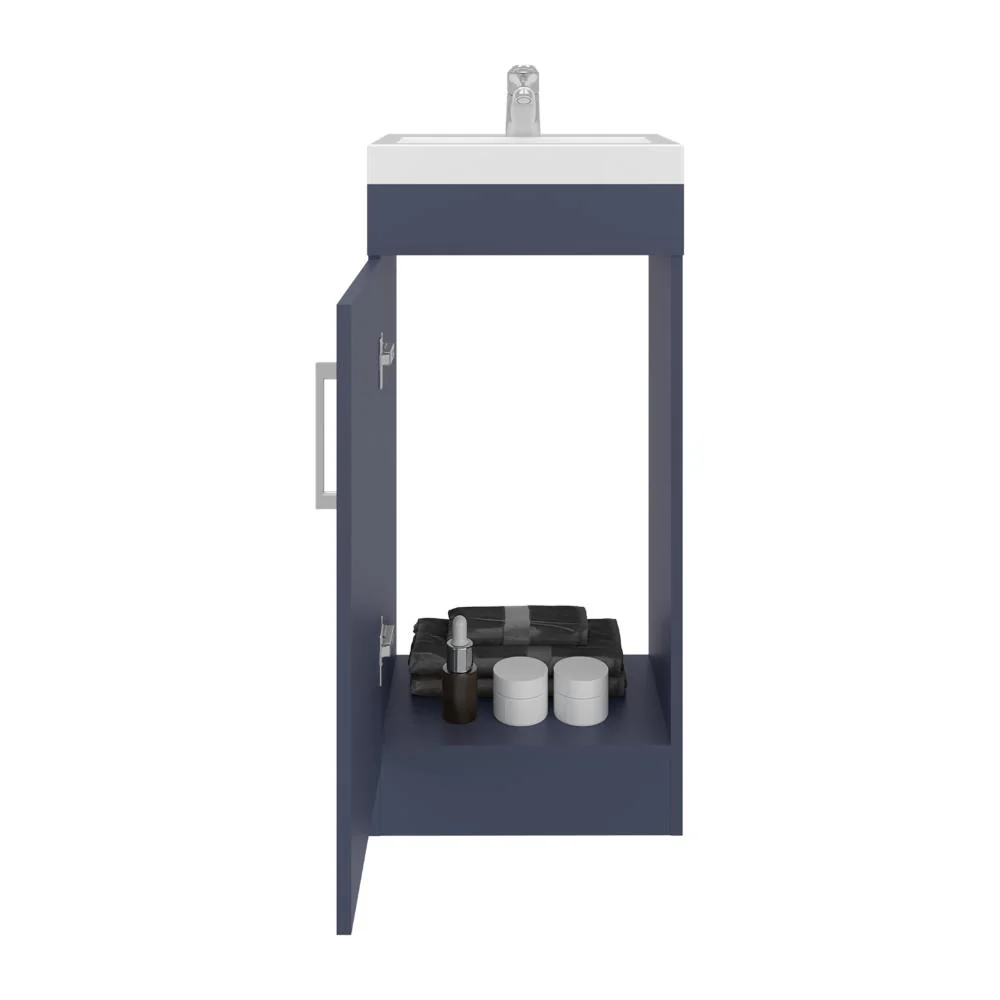 MUEBLE PARA LAVAMANOS OPORTO, KRONOS AZUL, CON UNA PUERTA ABATIBLE - Image 2