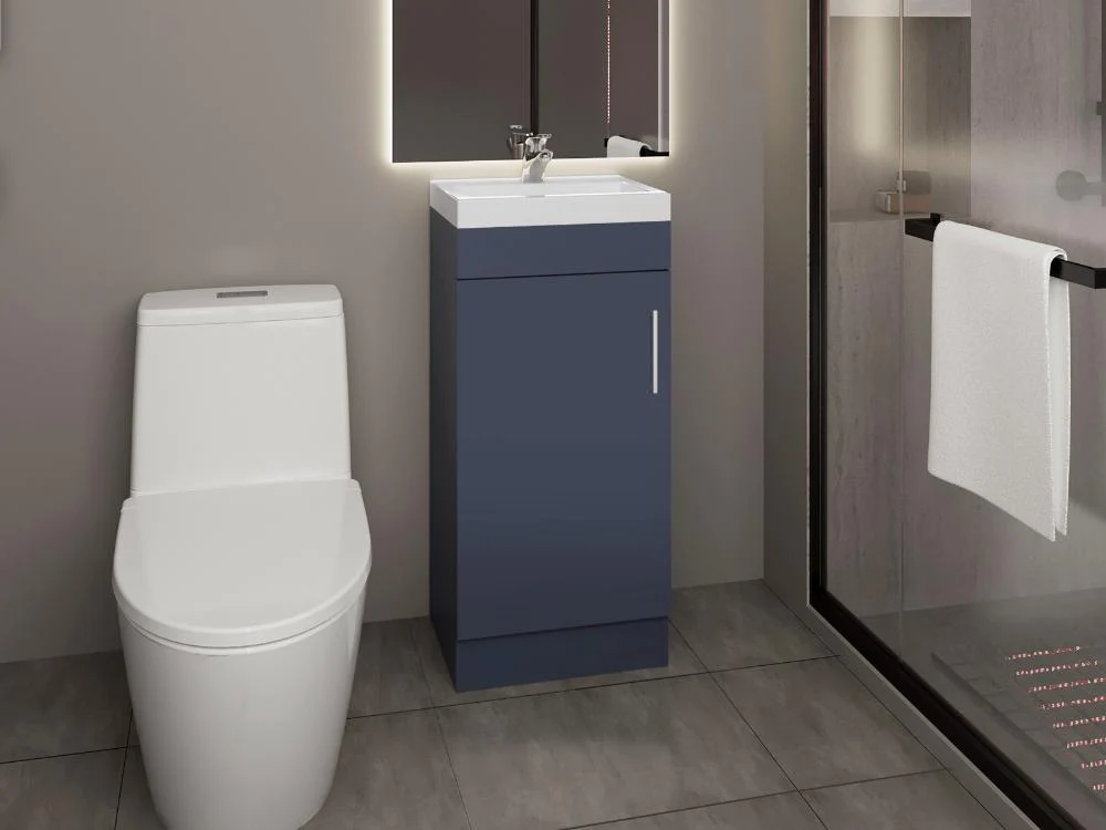 MUEBLE PARA LAVAMANOS OPORTO, KRONOS AZUL, CON UNA PUERTA ABATIBLE - Image 3
