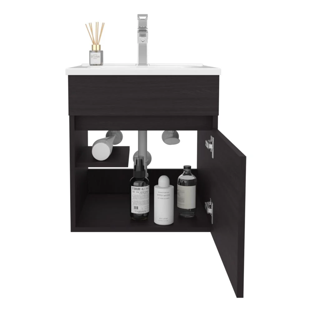 MUEBLE PARA LAVAMANOS PRIMAX, WENGUE, CON ESPACIO PARA UBICAR OBJETOS DE ASEO ZF - Image 2