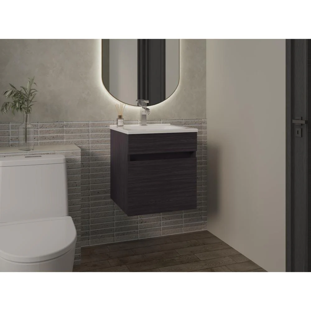 MUEBLE PARA LAVAMANOS PRIMAX, WENGUE, CON ESPACIO PARA UBICAR OBJETOS DE ASEO ZF - Image 3