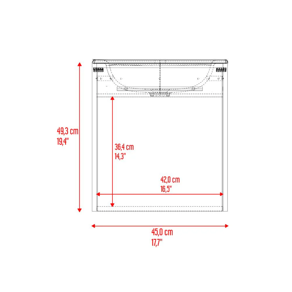 MUEBLE PARA LAVAMANOS VULCAN, MILAN Y CAPRI, INCLUYE LAVAMANOS CORONA EN PORCELANA SANITARIA - Image 12
