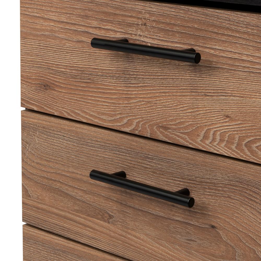 MUEBLE TOCADOR WESLEY, WENGUE Y MIEL, CON CUATRO CAJONES PARA UBICAR MAQUILLAJE - Image 12