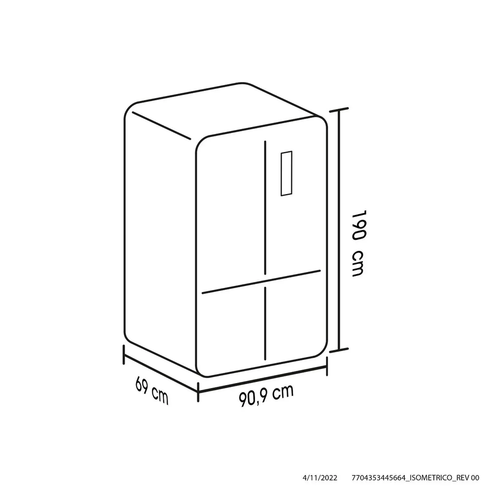 Nevera Cross Door Moscu 586 Litros Panel Digital - Negra - Image 5