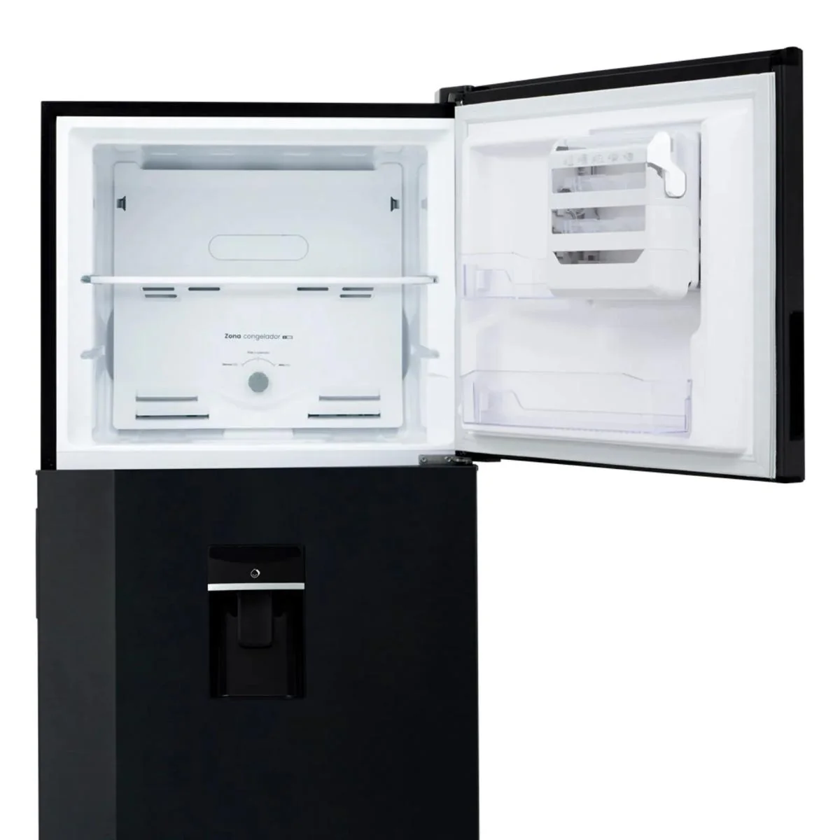 Nevera Haceb No frost 404 Litros dispensador de agua manija integrada Negro Esmeralda inverter - Image 4