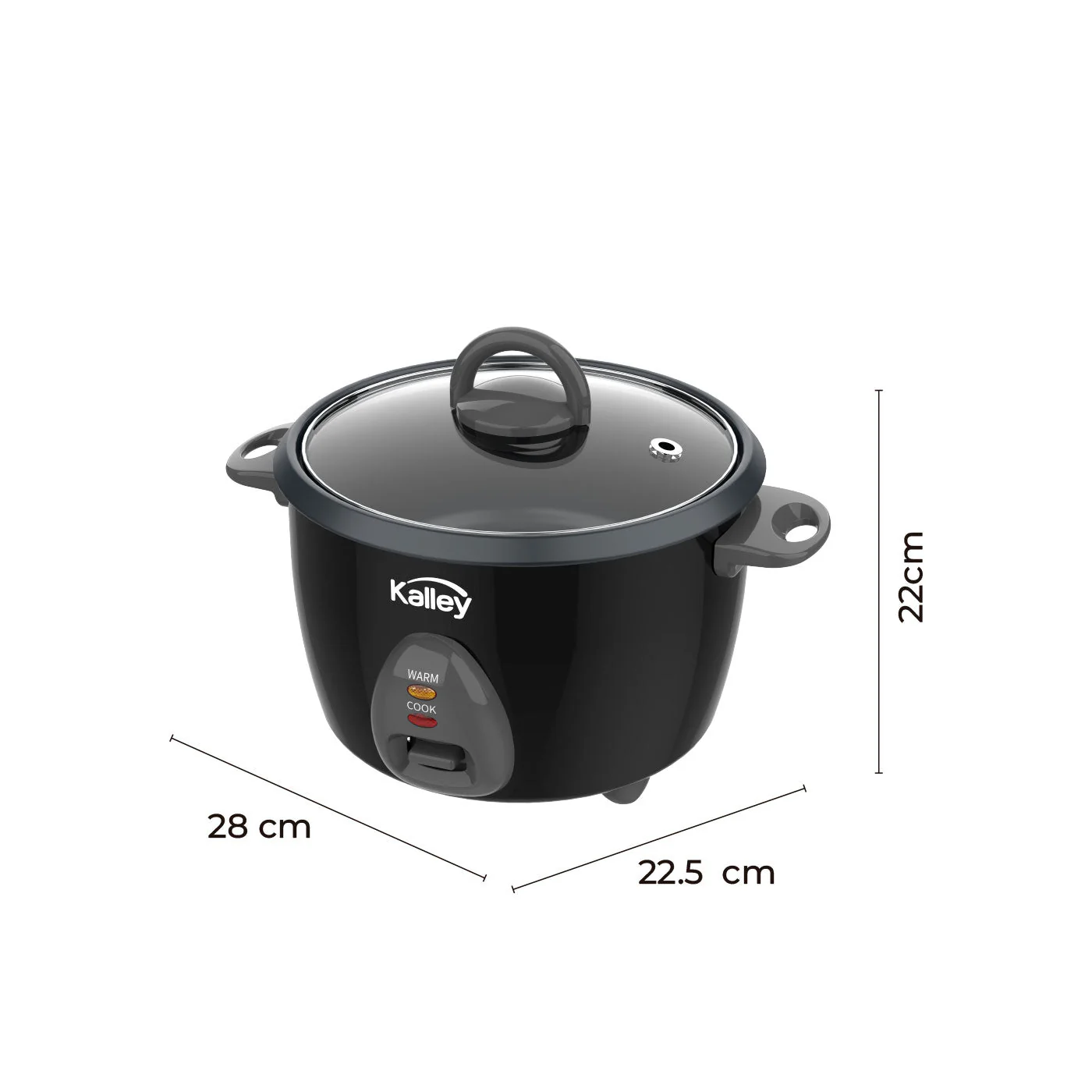 Olla De Arroz 1.0l Negro K-Rc1n, Negro - Image 3