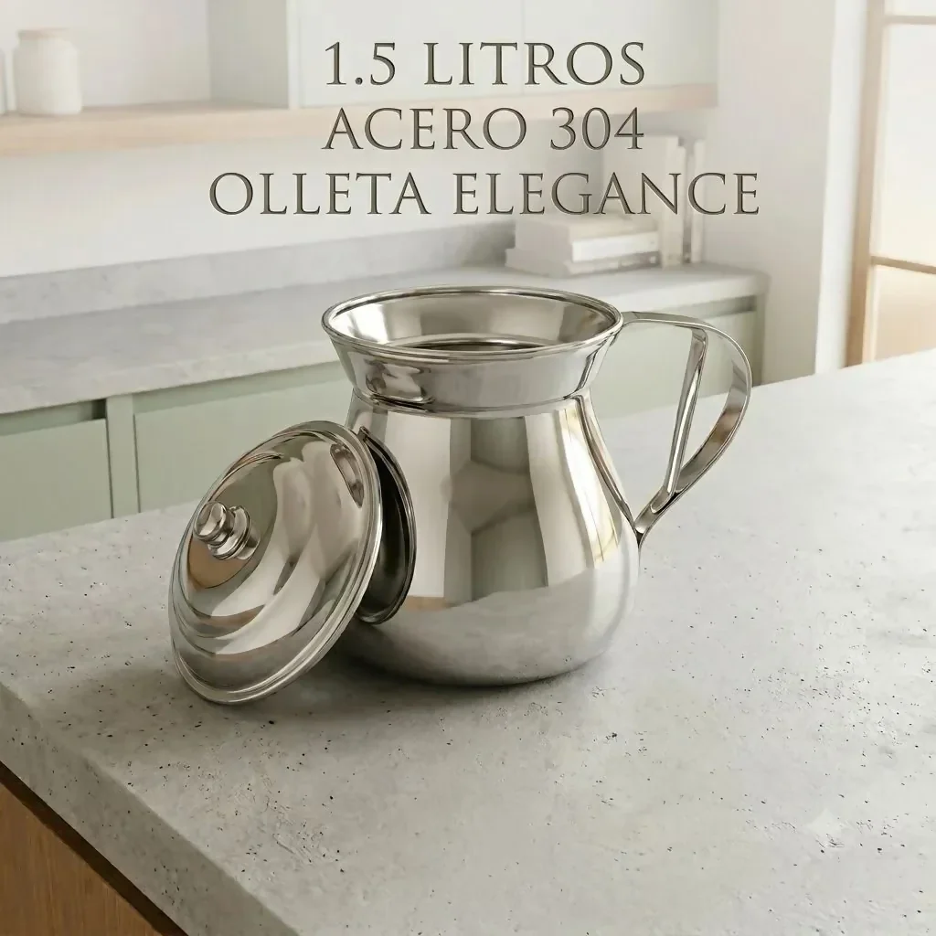 OLLETA JARRA CHOCOLATERA ACERO QUIRÚRGICO T304 ELEGANCE 1.5L - Image 6