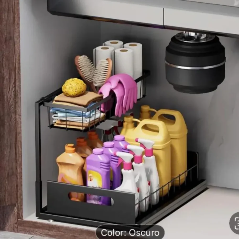 ORGANIZADOR COCINA, ORGANIZADOR FREGADERO DE METAL 2 NIVELES CWS-2