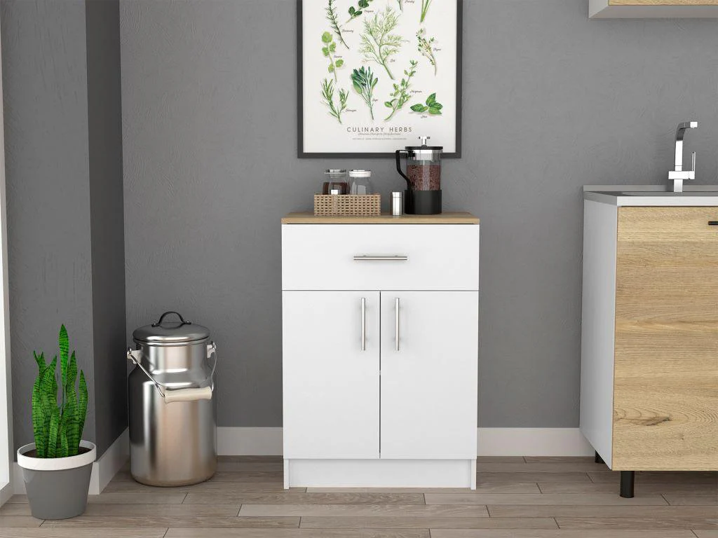 ORGANIZADOR MULTIUSOS DENEB, BLANCO Y CAFÉ CLARO, CON DOS PUERTAS BATIENTES ZF - Image 5
