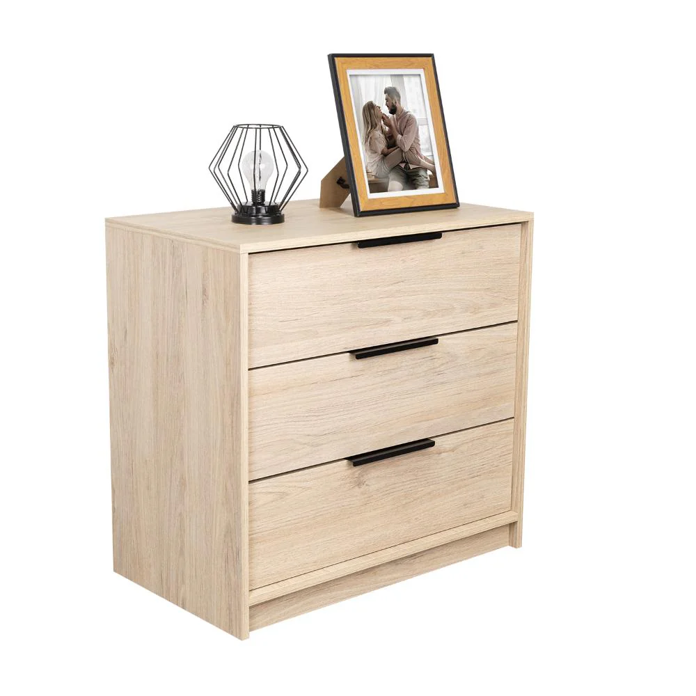 ORGANIZADOR WESLEY, BEIGE Y BLANCO, CON TRES CAJONES