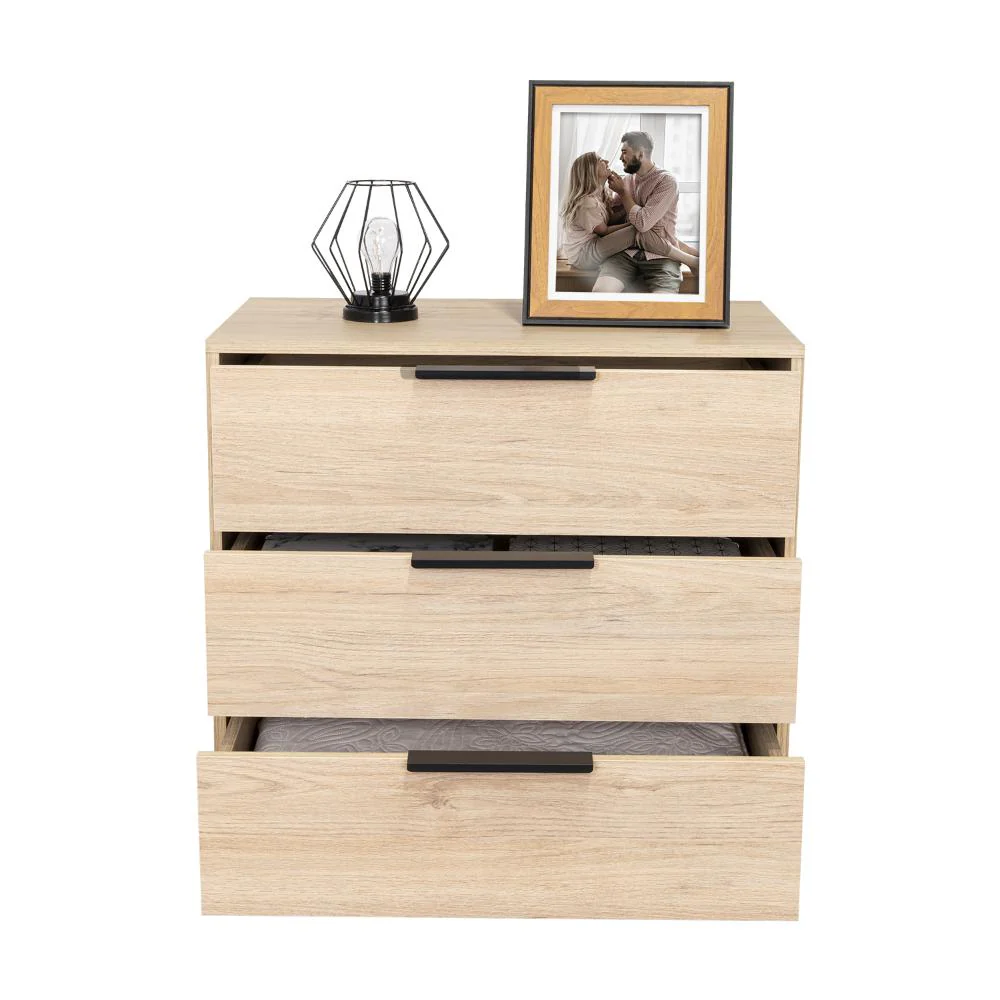 ORGANIZADOR WESLEY, BEIGE Y BLANCO, CON TRES CAJONES - Image 4