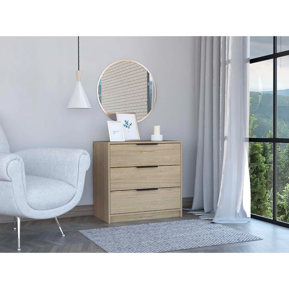 ORGANIZADOR WESLEY, BEIGE Y BLANCO, CON TRES CAJONES - Image 5