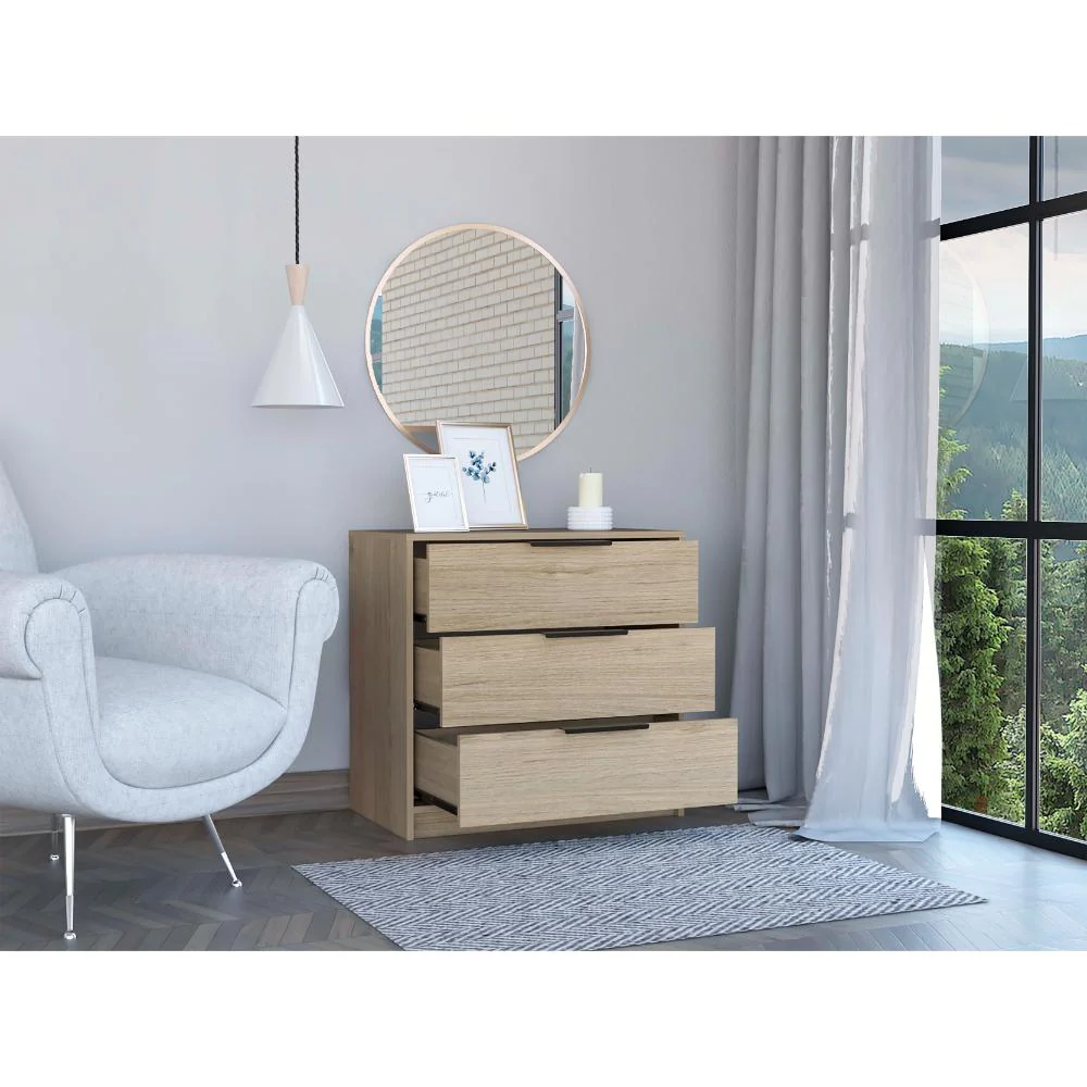 ORGANIZADOR WESLEY, BEIGE Y BLANCO, CON TRES CAJONES - Image 6
