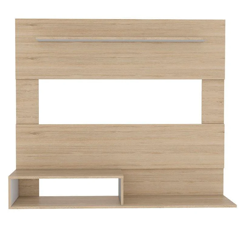 PANEL DE TV ASCHER, BEIGE Y BLANCO, CON ESPACIO PARA TELEVISOR DE HASTA 55 PULGADAS - Image 6