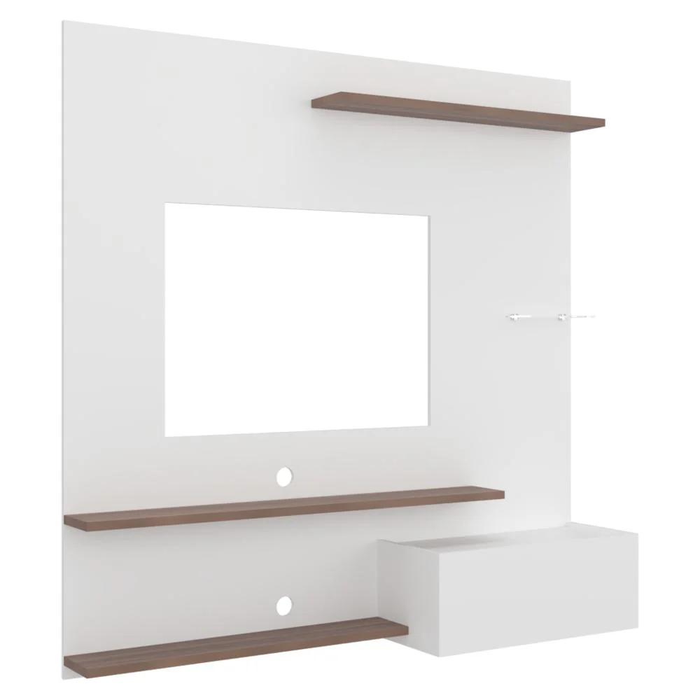 Panel de Tv Henry, Blanco Duqueza y Avellana, con Espacio Para Televisor de Hasta 65" - Image 5
