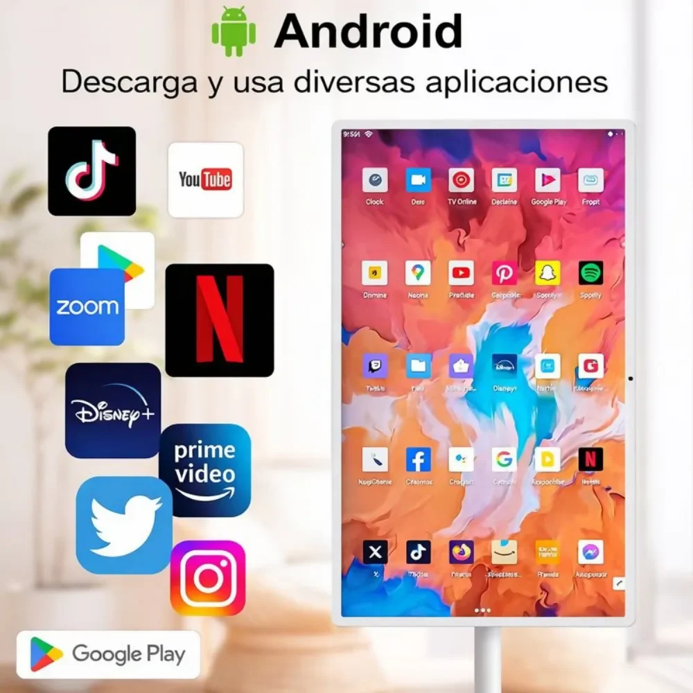 PANTALLA 24 PULGADAS INTELIGENTE ANDROID 13 PEDESTAL 128GB - Image 5