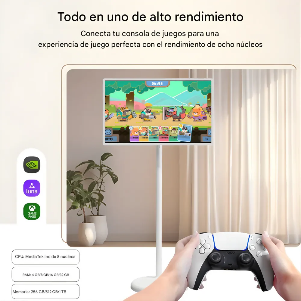 PANTALLA 24 PULGADAS INTELIGENTE ANDROID 13 PEDESTAL 128GB - Image 8